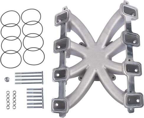 Single Plane Mid-Rise EFI Intake Manifold w/Gasket Replacement for Chevy Camaro Corvette SS Cadillac Escalade GMC Sierra Yukon Hu-mmer H2 V8 LS3 L92 Rectangle Port in Saudi Arabia