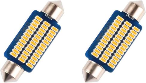 1797 LED Dome Light 41mm 42mm 211-2 569 578 Bulb Warm White 5000K 3014 SMD for Cars Map License Plate Trunk Interior Lights Lamp Replacement Festoon super Bright 12V 3W 1.65in 2 Pack in Kuwait