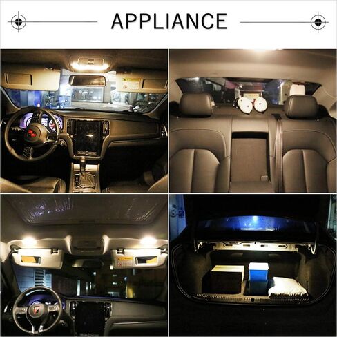 1797 LED قبة ضوء 41 مم 42 مم 211-2 569 578 لمبة بيضاء دافئة 5000K 3014 SMD للسيارات خريطة لوحة الترخيص جذع أضواء داخلية استبدال المصباح فسطون فائق السطوع 12 فولت 3 وات 1.65 بوصة 2 حزمة in Kuwait