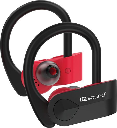 IQ Sound IQ-140TWS True Wireless Sport Earbuds with Mic Super Lightweight, All-in-One Charging, 5hrs Playtime, 120hrs Standby, Sweat Proof, Bluetooth Earbuds Works with iPhone Android (Black) in Saudi Arabia