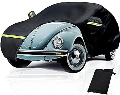 غطاء سيارة، غطاء سيارة مقاوم للماء، فولكس فاجن سيدان 1960-1980 2 باب، 600D طلاء فضي مقاوم للماء للغاية، مع سحاب أبواب مزدوجة in Kuwait
