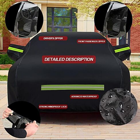 غطاء سيارة، غطاء سيارة مقاوم للماء، فولكس فاجن سيدان 1960-1980 2 باب، 600D طلاء فضي مقاوم للماء للغاية، مع سحاب أبواب مزدوجة in Kuwait