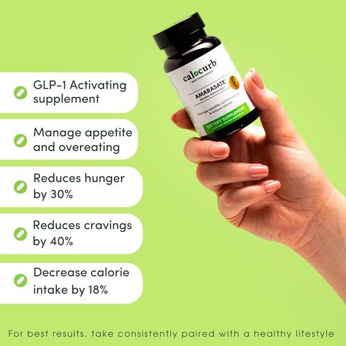 Calorie Control Supplement, 6X Natural GLP-1 Activator, 90 Count (1 Month Average Supply), Plant Based Dietary Supplement, Patented Formula, Manages Appetite, Hunger & Cravings in Saudi Arabia