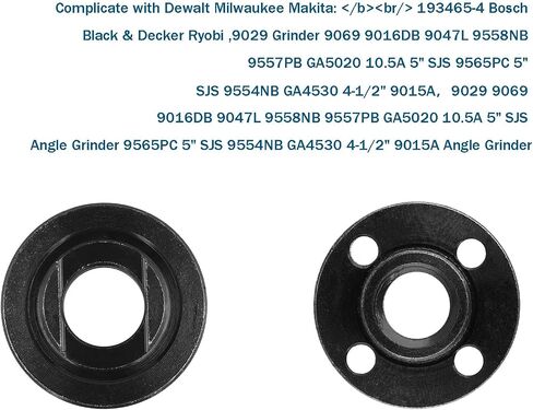 3 Set Angle Grinder Flange Nut 5/8 Inch Inner Outer Flange Lock Nut Compatible with Black & Decker Dewalt Ryobi Milwaukee Makita 224399-1 193465-4 224568-4 Parts in Saudi Arabia