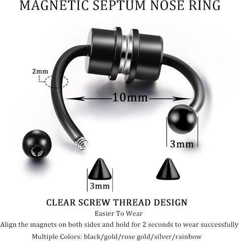 25Pcs Fake Nose Ring Nose Cuffs Fake Septum African Clip on Faux Septum Nose Ring Non Pierced Nose Hoop Heart Star Shape Multi-Style for Women Men Girls in Saudi Arabia