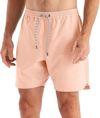 Free Fly Andros Men's Swim Trunks - UPF 50+ Sun Protection with Adjustable Fit, 7 Inch Inseam Swimming Shorts for Men in Saudi Arabia