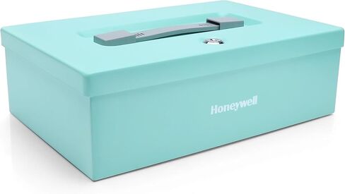 Honeywell Safes & Door Locks - Small Safe Box for Home - Fire Resistant Documents Lock Box with Keys - Steel Security with Key Lock for Personal Items, Jewelry, Money - 0.17 Cubic Feet - Black - 6104 in Saudi Arabia
