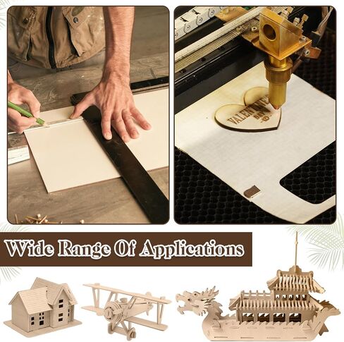 10 Sheets Balsa Wood Sheets 12 x 20 x 1/16 Inch Basswood Sheets for Crafts Plywood Sheets Unfinished Wooden Boards Rectangular Wood Planks for DIY Models Projects Drawing Laser Cutting in Saudi Arabia