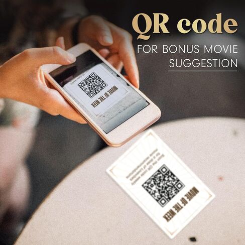 Movie Night Scratch Off Cards – Gifts for Movie Lovers Gifts – Couples Gift Ideas, Movie Night Gift Ideas, Movie Night Supplies, Movie Night Indecision - Gifts for Him, Boyfriend, Husband Gifts Ideas in Saudi Arabia