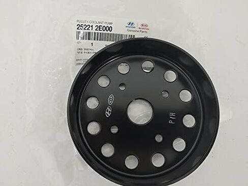 بكرة مضخة التبريد الأصلية OEM 25221-2E000 / 252212E000 لشركة Hyundai Elantra 11-20 Tucson 14-21 Kona 18-21 Veloster 19-21 Kia Soul 12-21 Forte 14-21 Seltos 21- in Saudi Arabia