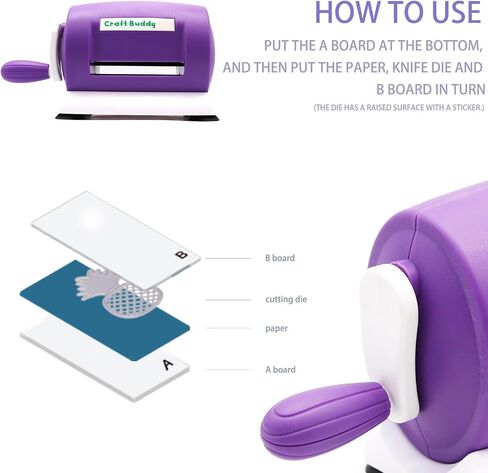 Manual Die Cutting & Embossing Machine, Hand Embossing Machine for DIY,Portable Cut Machines,for Arts & Crafts, Scrapbooking, Photo Album Decorative, Card Making and DIY Crafting in Saudi Arabia