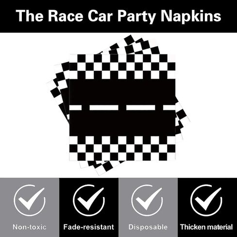 Racing Car Party Plates Napkins Wheels Cars Track Birthday Tableware Sets Fast Boy Men Kids Baby Shower Party Decorations Supplies Serves 24, Black in Saudi Arabia