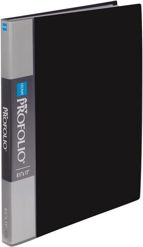 Itoya Original Art ProFolio 8.5x11 Black Art Portfolio Binder with Plastic Sleeves with 72 Pages - Portfolio Folder for Artwork with Clear Sheet Protectors - Presentation Book for Art Display in Saudi Arabia