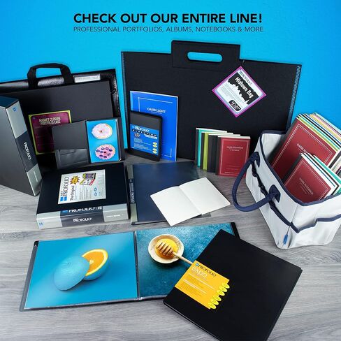 Itoya Original Art ProFolio 8.5x11 Black Art Portfolio Binder with Plastic Sleeves with 72 Pages - Portfolio Folder for Artwork with Clear Sheet Protectors - Presentation Book for Art Display in Saudi Arabia
