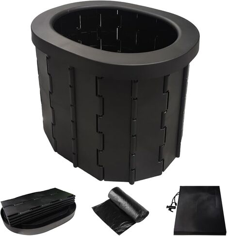Portable Toilet for Camping, Portable Camping Toilet, Extra Large Potty Travel Toilet for Adults and Kids,Camping, Car, Travel, Outdoor, Hiking, Beach,Camping,Tent in Kuwait