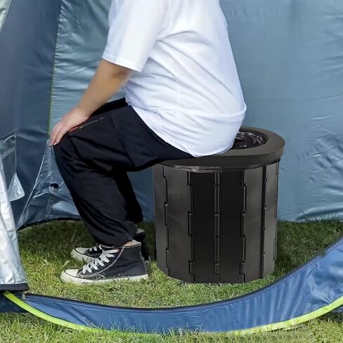 Portable Toilet for Camping, Portable Camping Toilet, Extra Large Potty Travel Toilet for Adults and Kids,Camping, Car, Travel, Outdoor, Hiking, Beach,Camping,Tent in Kuwait