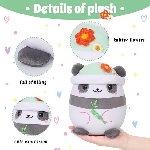 AIXINI Cute Pink Cat Plush Pillow 8" Kitten Stuffed Animal, Soft Kawaii Cat Plushie with Hat Outfit Costume Gift in Saudi Arabia