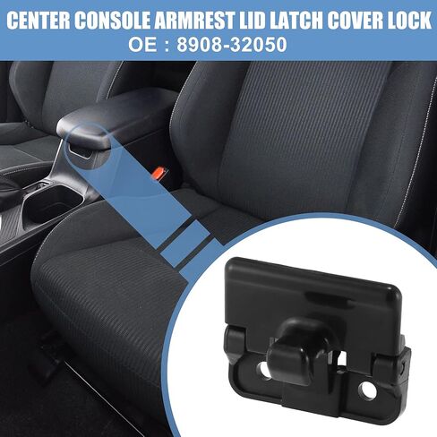 X AUTOHAUX سيارة مركز وحدة التحكم مسند الذراع غطاء مزلاج غطاء قفل مقبض الملحقات 58908-32050 لتويوتا كامري 2002-2006 لسيينا 2004-2010 لتاكوما 1995-2001 للمزلاج السفلي الأسود in Kuwait