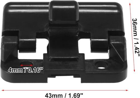 X AUTOHAUX سيارة مركز وحدة التحكم مسند الذراع غطاء مزلاج غطاء قفل مقبض الملحقات 58908-32050 لتويوتا كامري 2002-2006 لسيينا 2004-2010 لتاكوما 1995-2001 للمزلاج السفلي الأسود in Kuwait