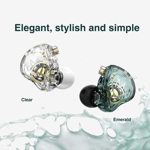 TRN MT1 in-Ear Earphone HiFi in-Ear Earphone Earbud with New 10mm Composite Magnetic Dynamic Driver in Ear Monitor Earbuds with Detachable C Pin 0.75MM Cable9(Type-c,Green) … in Saudi Arabia