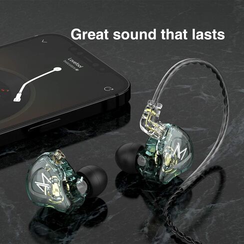 TRN MT1 in-Ear Earphone HiFi in-Ear Earphone Earbud with New 10mm Composite Magnetic Dynamic Driver in Ear Monitor Earbuds with Detachable C Pin 0.75MM Cable9(Type-c,Green) … in Saudi Arabia