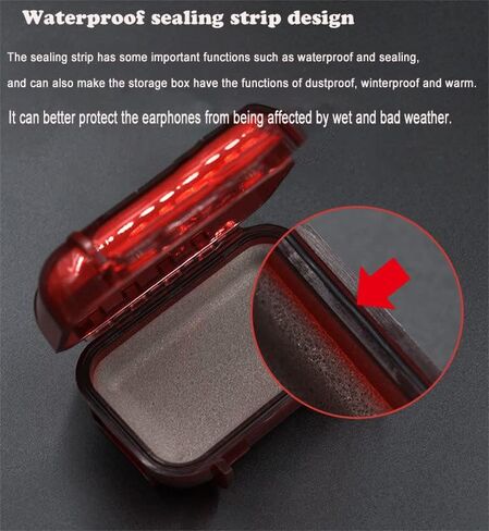 Earphone Case, ABS Resin Hard Storage Box Multifunction Protective Case for Earphone, Earbud, in-Ear Monitor Eartip(ABS Black) in Saudi Arabia
