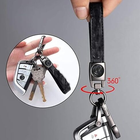 Genuine Leather Car Keychain Keyring Accessories Compatible with Volvo Keychain Series Car Keychains Family Present for Man and Woman in Kuwait