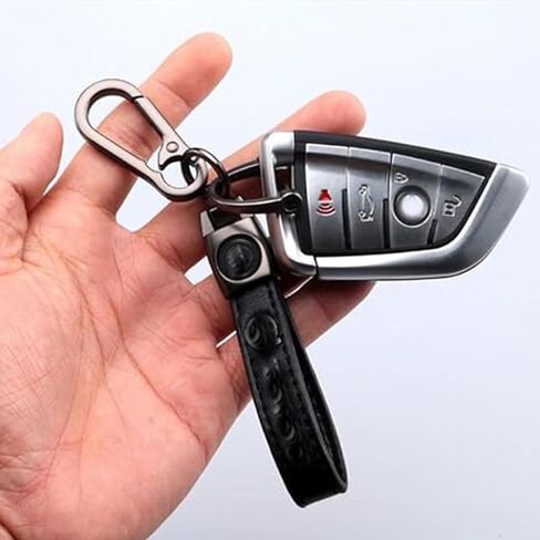 Genuine Leather Car Keychain Keyring Accessories Compatible with Volvo Keychain Series Car Keychains Family Present for Man and Woman in Kuwait