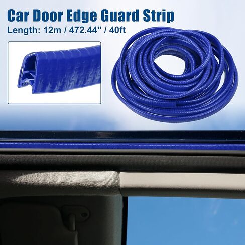 X AUTOHAUX 20ft U Shape Rubber Car Door Edge Guard Trim Multifunctional Seal Strip Protection for Car Truck ATV Boat No Glue Black in Saudi Arabia