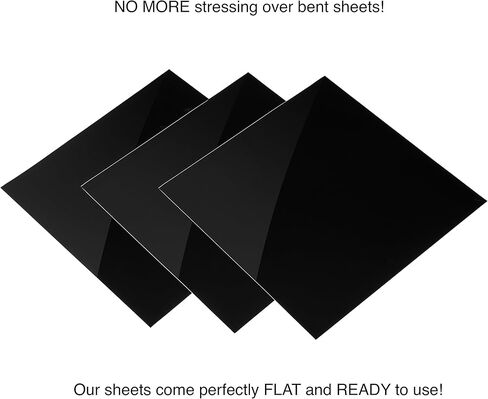 صفائح الفينيل السوداء اللامعة الدائمة أفضل من لفات الفينيل 12 بوصة × 12 بوصة - 40 ورقة لاصقة لامعة مدعومة تعمل مع الكريكت والقواطع الأخرى in Kuwait