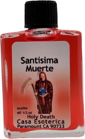 Holy Death - Red (Santisima Muerte Aceite) Spiritual Anointing Oil by CASA ESOTERICA MAGICK SPACE - for Protection & Blessing-0.5 FL OZ (1PACK) in Saudi Arabia