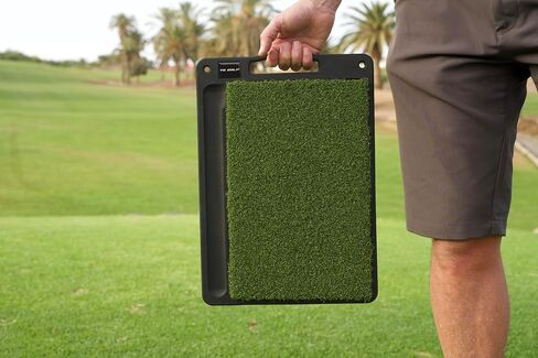 Golf Mat 3 in 1 Golf Hitting Mats, Golf mats Practice Outdoor/Indoor Use. Durable Golf Chipping mat, Golf Turf Mat, 15x11 inch Golf Practice mat - Tri Turf Golf Training mat for Swing Detection in Saudi Arabia
