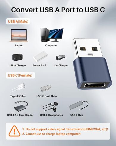 لمحول Lightning إلى USB C*2 ومحول USB A إلى USB C*2، شحن ونقل بيانات سريع 27 وات، محول إلى USB C لهاتف iPhone 15/14/13، لأجهزة iPad، وAirPods، وSamsung S23، والسيارة (4 حزم، أزرق +فضي) in Saudi Arabia