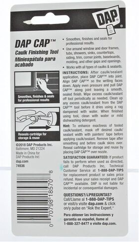 أداة التشطيب النهائية Dap Cap Caulk 18570، أصفر - 12 قطعة in Saudi Arabia