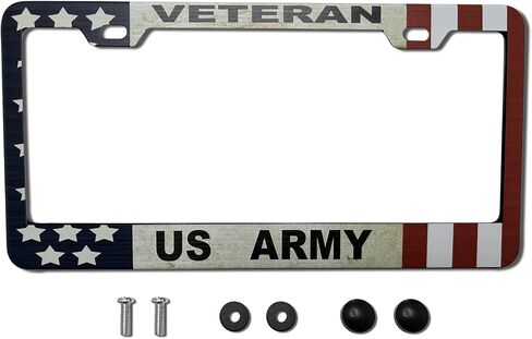 Aloha Flower Hawaiian License Plate Frame for Women/Men, Black Stainless Steel License Plate Frame 2 Holes & Screws for Car, 12x6 Inch Fits Standard US/CA in Kuwait