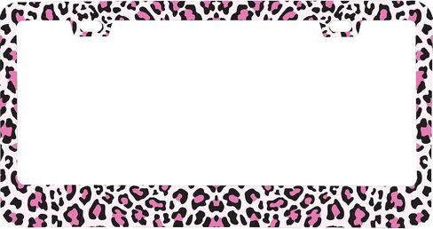 Aloha Flower Hawaiian License Plate Frame for Women/Men, Black Stainless Steel License Plate Frame 2 Holes & Screws for Car, 12x6 Inch Fits Standard US/CA in Kuwait