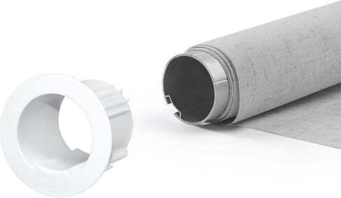 مجموعة قابض ظل دوار 50 مم، قطع غيار بديلة، وزن القابض الأقصى تحميل 10 كجم (22 رطل)، زوج واحد، أبيض in Kuwait