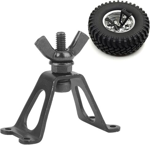 RC Car Spare Wheel Rack, 1/10 Simulation,RC Rear Spare Tyre Tire Bracket Wheel Holder DIY RC Car Accessory Fit for SCX10 D90 RC Crawler Car in Saudi Arabia