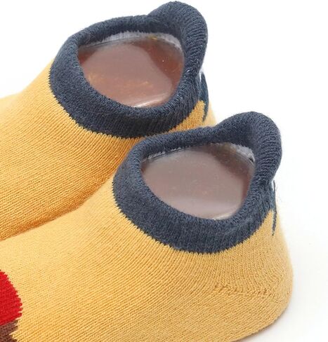 6 Pairs Baby Anti Slip Non Skid Low Cut Socks No-Show Infant Cotton Cartoon Warm Slippers Floor Boat Ankle Socks in Saudi Arabia