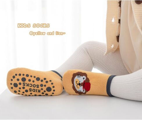 6 Pairs Baby Anti Slip Non Skid Low Cut Socks No-Show Infant Cotton Cartoon Warm Slippers Floor Boat Ankle Socks in Saudi Arabia