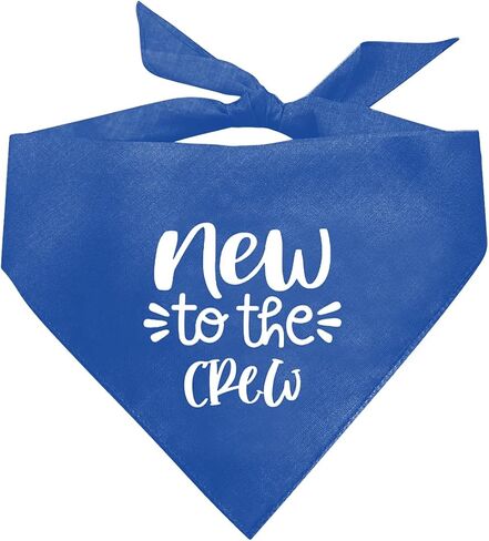 جديد إلى The Crew Dog Bandana، Blue Dog Bandana، مضحك لطيف الكلب باندانا، كلب كلب مثلث وشاح، إكسسوارات وشاح كلب أليف، هدية لمحبي الكلاب، كلب باندانا للكلاب الصغيرة والمتوسطة الكبيرة (D60) in Saudi Arabia