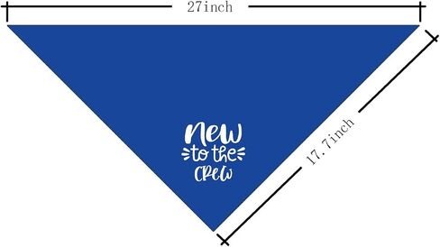 جديد إلى The Crew Dog Bandana، Blue Dog Bandana، مضحك لطيف الكلب باندانا، كلب كلب مثلث وشاح، إكسسوارات وشاح كلب أليف، هدية لمحبي الكلاب، كلب باندانا للكلاب الصغيرة والمتوسطة الكبيرة (D60) in Saudi Arabia