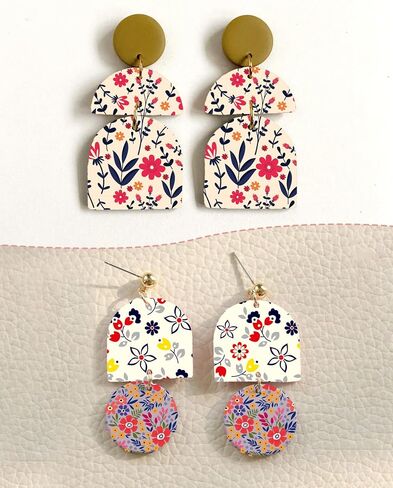Puocaon Polymer Clay Transfer Paper - Cosmos Transfer Paper for Polymer Clay Jewelry, Water Transfer Paper for Polymer Clay, Small Daisy Clay Transfer Paper for Polymer Clay Earrings (20 Pcs) in Saudi Arabia
