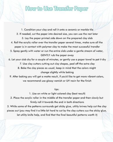 Puocaon Polymer Clay Transfer Paper - Cosmos Transfer Paper for Polymer Clay Jewelry, Water Transfer Paper for Polymer Clay, Small Daisy Clay Transfer Paper for Polymer Clay Earrings (20 Pcs) in Saudi Arabia