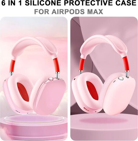 Soft Case Cover for AirPods Max Headphones, Airpods Max Ear Cup Covers/Ear Pad Case Cover/Headband Cover/Max Headband Pad,Accessories Silicone Skin Protector for Apple AirPods Max （Black Suit） in Saudi Arabia