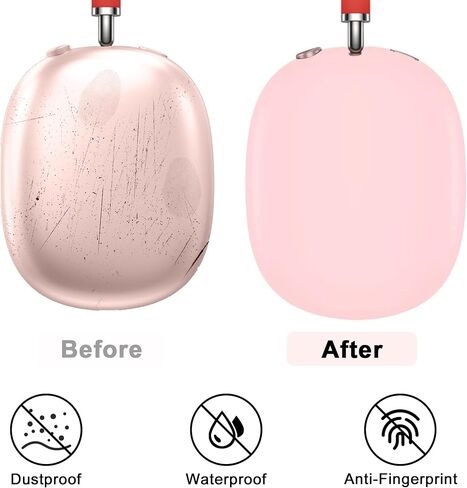 Soft Case Cover for AirPods Max Headphones, Airpods Max Ear Cup Covers/Ear Pad Case Cover/Headband Cover/Max Headband Pad,Accessories Silicone Skin Protector for Apple AirPods Max （Black Suit） in Saudi Arabia