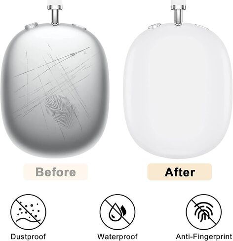 غطاء حماية ناعم لسماعات AirPods Max، أغطية أكواب الأذن Airpods Max / غطاء وسادة الأذن / غطاء عصابة الرأس / وسادة عصابة الرأس Max، ملحقات حامي الجلد من السيليكون لـ Apple AirPods Max (بدلة وردية) in Kuwait