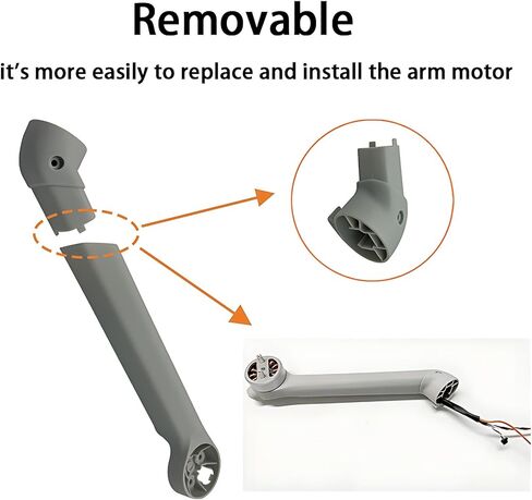 استبدال غطاء الذراع الأمامي الأيمن OEM لـ Dji Mini 3 Pro Drone أجزاء إصلاح الذراع اليمنى بدون محرك الذراع in Kuwait