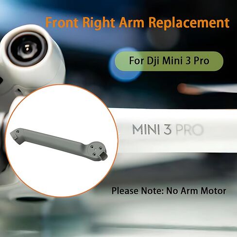 استبدال غطاء الذراع الأمامي الأيمن OEM لـ Dji Mini 3 Pro Drone أجزاء إصلاح الذراع اليمنى بدون محرك الذراع in Kuwait