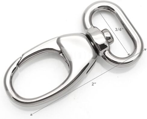 CRAFTMEMORE 2pcs Fat Swivel Snap Hook Metal Push Gate Lobster Clasps for Purse Bag Sewing Accessories SC34 (1 1/2 Inches, Brushed Brass) in Saudi Arabia